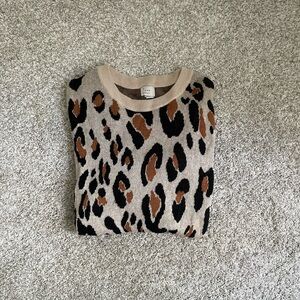Cheetah print sweater